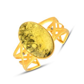 Green Amber Cuff