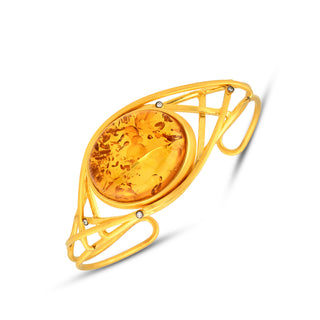 Solar Amber Cuff